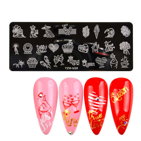 3 Sizes Flower Geometry Nail Stamping Plates