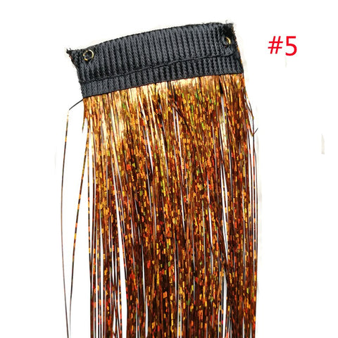 Rainbow Shiny Sparkle Hair Tinsel Kit