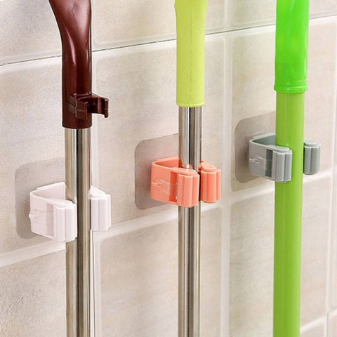 Multi-Purpose Wall Mounted Mop Hooks