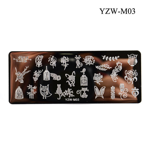 3 Sizes Flower Geometry Nail Stamping Plates