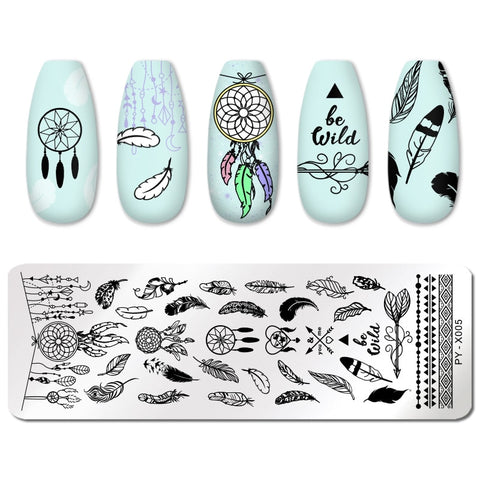 New Geometry Nail Stamping Plates