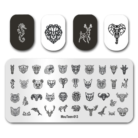 New Nail Plates Stamp King Manicure Set