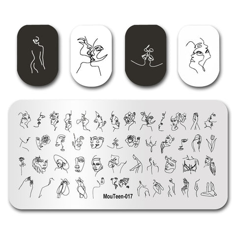 New Nail Plates Stamp King Manicure Set