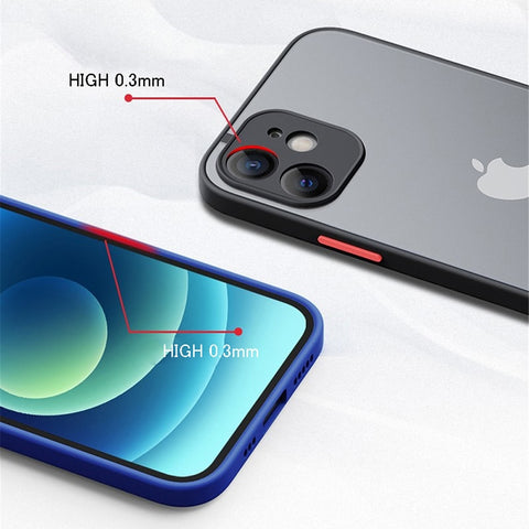 New Luxury Shockproof Matte Bumper Phone Case