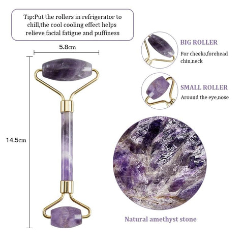 Amethyst Facial Stone Roller