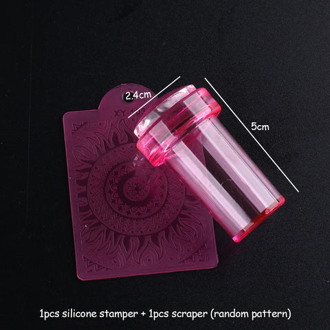 French Mold Nail Art Stamper with Cap