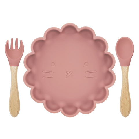 3pcs Baby Fork Plate Spoon