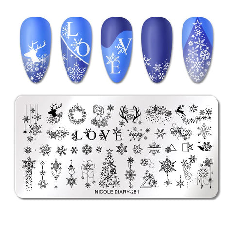 New Snake Leopard Nail Stamping Plates