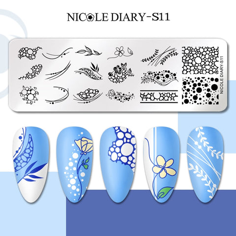 Nails Leaf Flower Manicure Decor