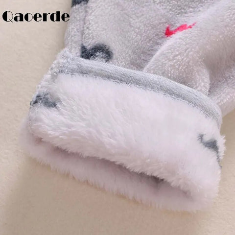 Bottoms Flannel Thicken Warm Baby Children's thermal pants 3- 24m