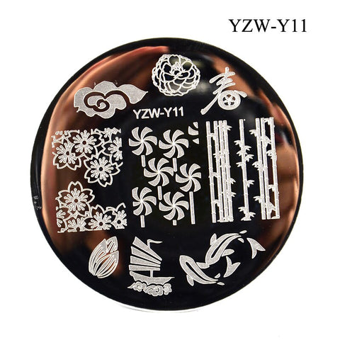 3 Sizes Flower Geometry Nail Stamping Plates