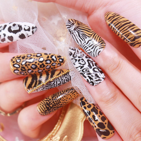 New Beauty Big Bang Animal Image Nail Art