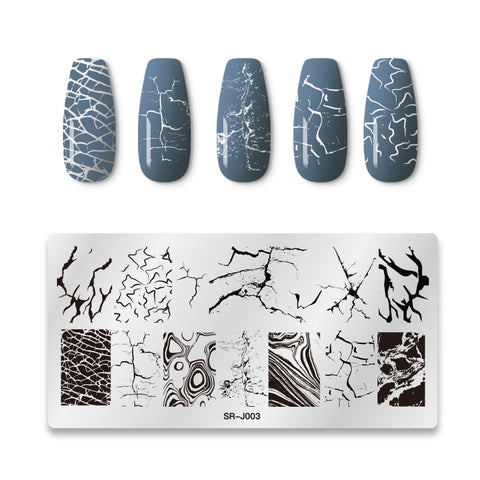 1PC Striped Line Stamping Plates
