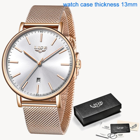 Women Stainless Steel Mesh Watches