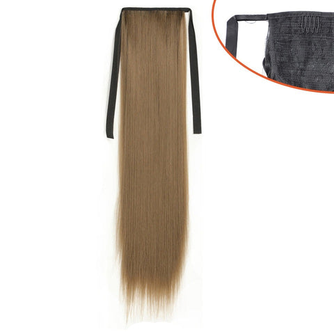 New Long Straight Pony Tail Synthetic Hair