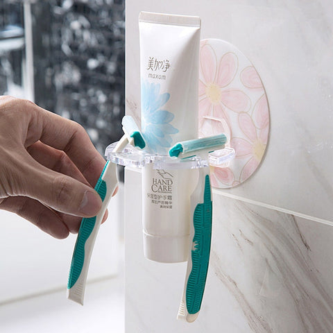Multifunction Strong Suction Wall Shaped Toothbrush Rack
