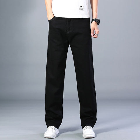 Summer Men Thin Straight-leg Loose Jeans