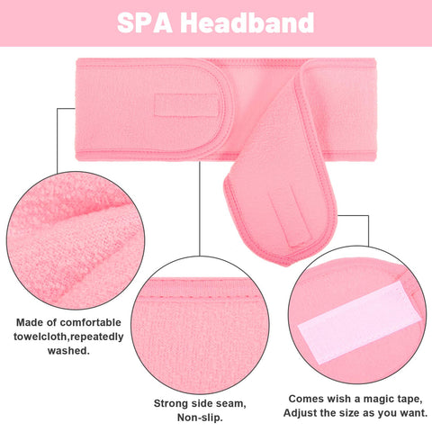 Adjustable Facial Headband with 1 Mask Brush