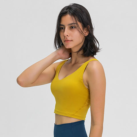 Women Soft Workout Gym Yoga Crop Top