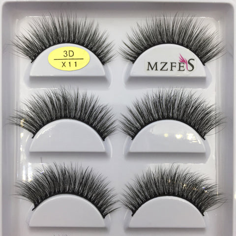 New Natural 3D Mink False Eyelashes