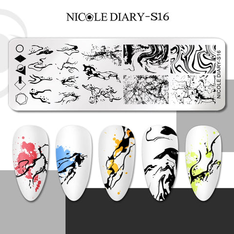 New Flower Leaves Nail Stamping Plates