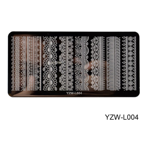 3 Sizes Flower Geometry Nail Stamping Plates