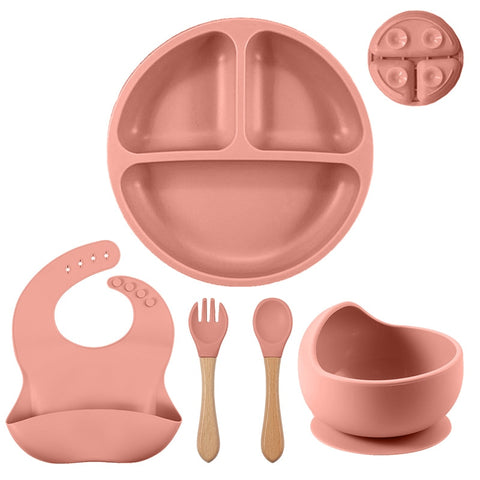 Baby Silicone Plate Spoon Set