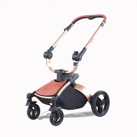 Newborn Carriage PU leather High Landscape Stroller