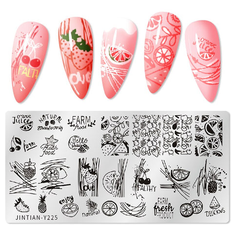 New Square Round Nail Stamping Plates