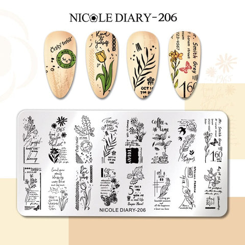 Nails Leaf Flower Manicure Decor