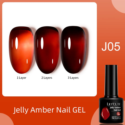 New Jelly Orange Gel Nail Polish