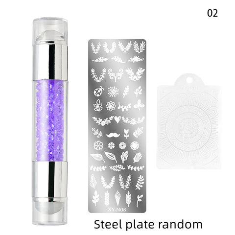 4cm(1 Set) Round Jelly Transfer Painting Stamper