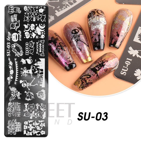 New Plam Tree Nail Stamping Plates