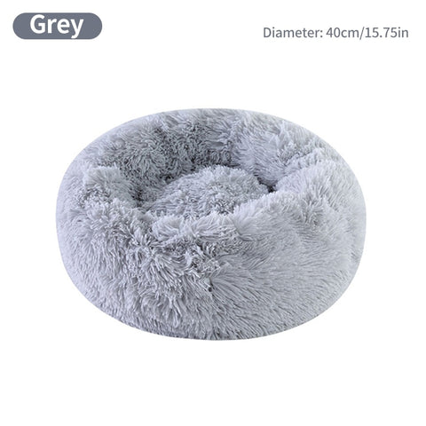 Cat Nest Round Soft Shaggy Mat
