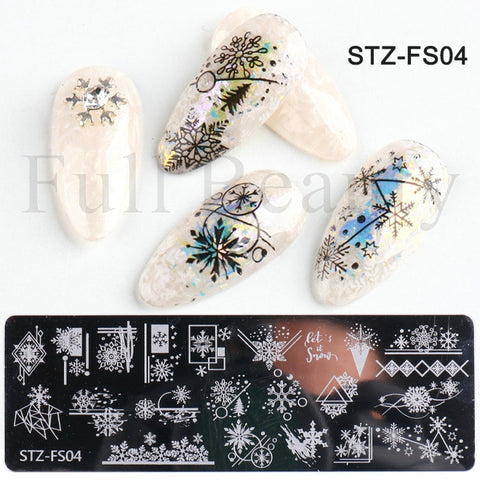 New Nail Charm Mold Stencil Tools