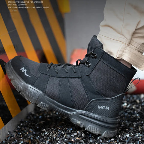 AMAWEI Work Boots Indestructible Safety Shoes
