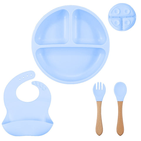 Baby Silicone Plate Spoon Set