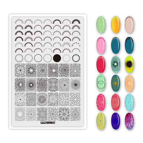 1Pcs Alphanumeric Nail Art