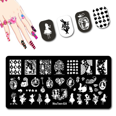 2022 New Pattern Nail Stamping Plates Graffiti Art