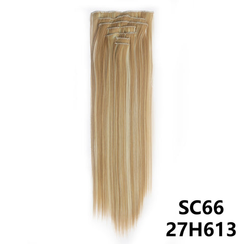 New Long Straight Natural 16 Clip