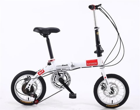 14-inch Adult Folding Bike Portable Ultralight Bicycle