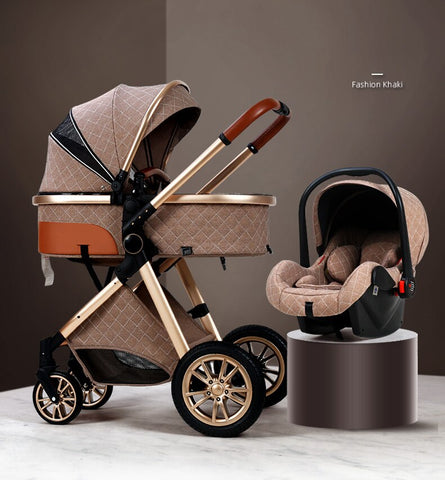 2023 New Baby 3 in 1 High Landscape Stroller