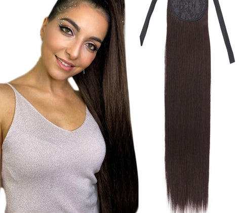 32Inch Water Wave Afro Pony Tail Women Hairpiece