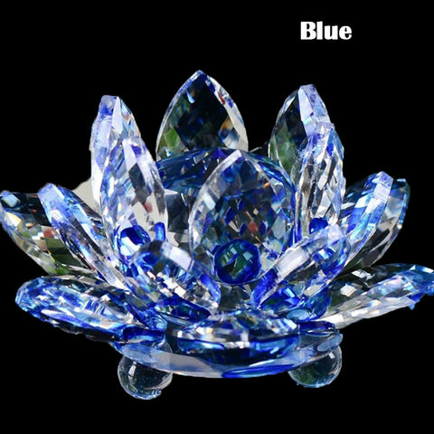 80Mm Quartz Crystals Lotus Flower