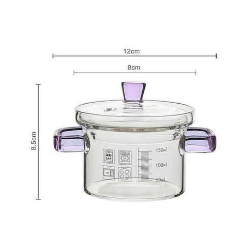 High-value Love Pink Glass Pan