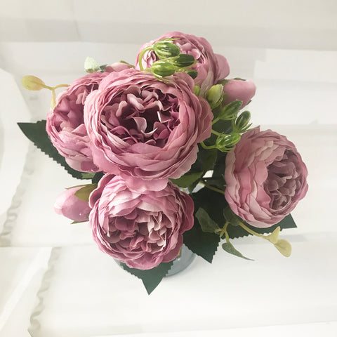 30cm Rose Pink Silk Peony Artificial Flowers