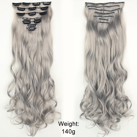 New Long Straight Clip In Hairpiece Hair Extensions