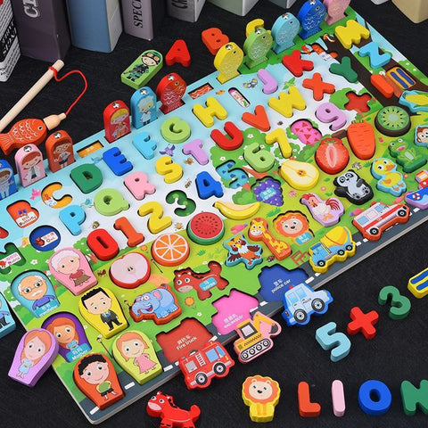 Kids Montessori Educational Wooden Math Toys