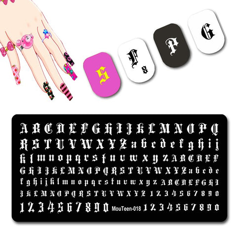 2022 New Pattern Nail Stamping Plates Graffiti Art