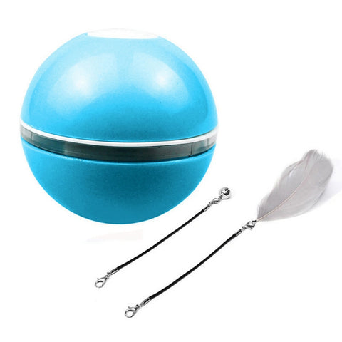 PET LED Self Rotating Ball Toy